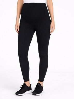 Maternity High-Waist Black Leggings